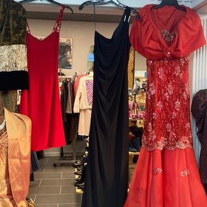 Laundry Maxi Black One Shoulder Dress